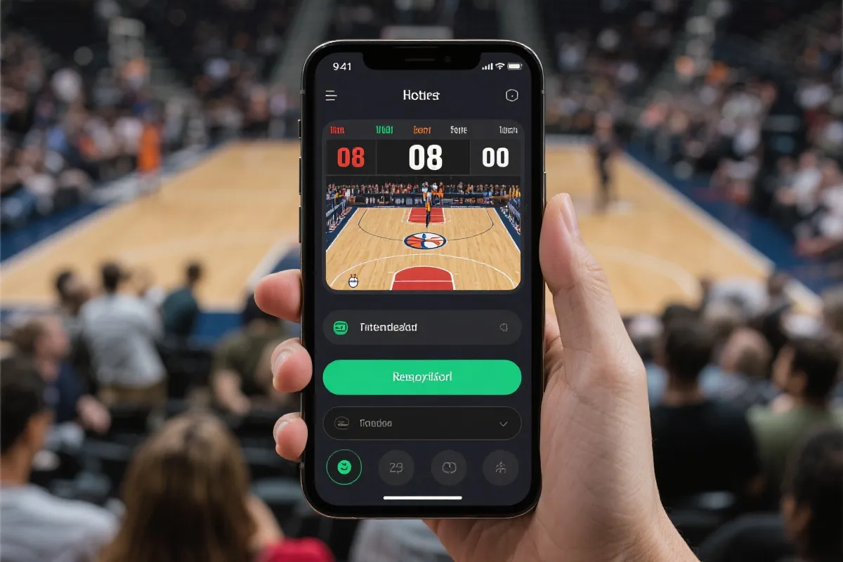 纬来体育 App 直播赛况界面